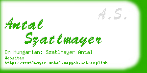 antal szatlmayer business card